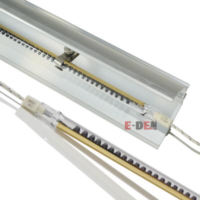 China Quartz Radiator Lamp Halogen Heating Tube Medium Wave Carbon IR Heat Tube Glass Infrared Lamp for sale