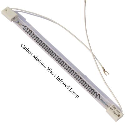 China Heater Lamp Textile Drying Medium Wave Infrared Industry Quartz Quick Heating Infrared Lamp for sale