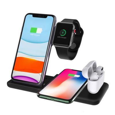 China New Product 4in1 Portable Multifunctional Wireless 4-in-1 Charger Suitable For Apple Mobile Phone Headphone Watch for sale