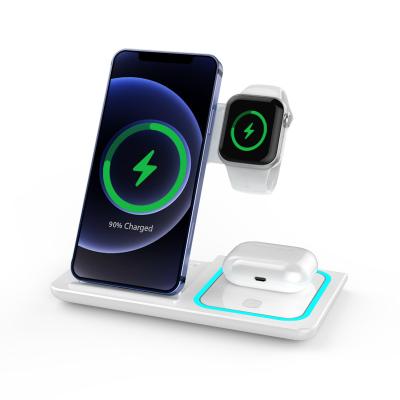 China 4in1 Multifunction Multifunctional wireless charger 4 in 1 foldable charging stand portable fast charging for sale