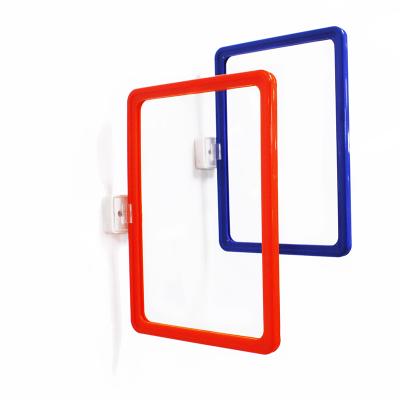 China Advertising Clip Displaying Gondola Clip Handle Top Price Signs Small Talking Magnet Sign Holder for sale