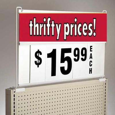 China Supermarket OEM Spiral Sign Boards Price Display Price Tag Rack for sale