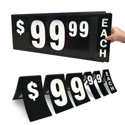 China Price Display Supermarket Price Tag Rack PVC Sign Holder Price Tips for sale