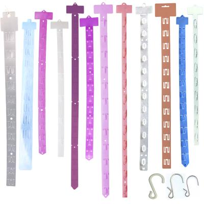 China Shop Display Stand Metal Clear Plastic Supermarket Plastic PVC Display Strip Clip Hanging Strips for sale