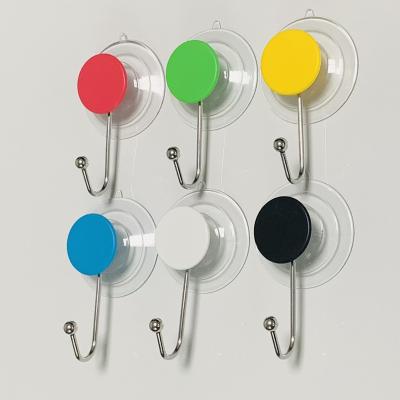 China China Manufacturers Super Strong Clear Adhesion PVC Suction Cup 40mm Transparent Suction Cup Easy To Use With Hooks for sale