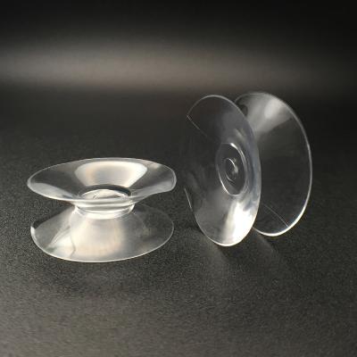 China Customized Sizes Free Sample Silicone Suction Cup Easy To Use Dual Side Clear Surgeon Without Hooks for sale