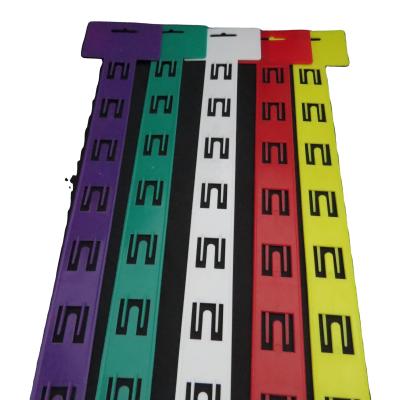 China Free Sample 12 Free Sample Hot Selling Hook Shop Display Rack Retail Hanging Clip Strip PP Plastic Selling Clip Strip for sale