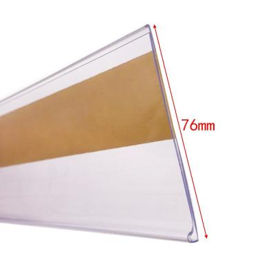 China Retail Application Manufacturer In China Clear PVC Plastic Product Top Shelf Fit Talker For Supermarket Convenience Store for sale