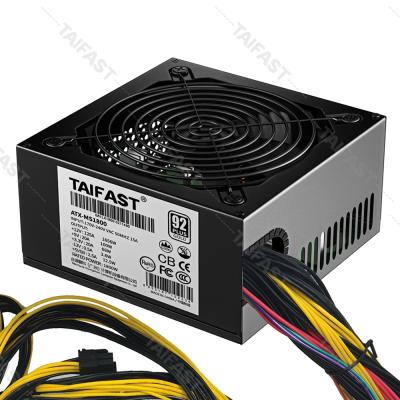 China Taifast 1600W 1800W 2000W Silent Power Supply High Power Desktop Power Supply 8GPU 14CM Large Fan for sale