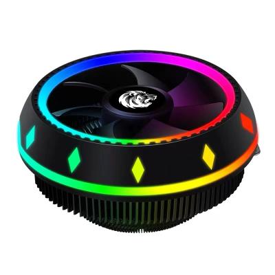 China Cooler Unique Taifast UFO Colorful Light Cpu CPU Heatsink 12v Appearance PC Air Fans Cooling for sale