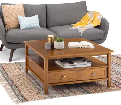 China Modern Detachable Coffee Table Solid Wood With Drawer Coffee Table For Living Room for sale