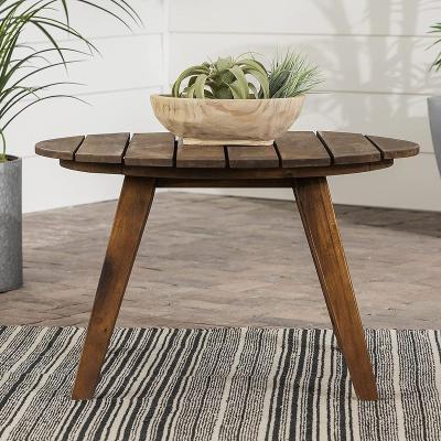 China Modern Outdoor Court (Other) Round Solid Wood Adjustable Coffee Table for sale