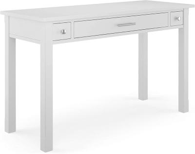 China White State Of The Art Detachable Solid Wood Home Office Executive Table Suitable For Office Use for sale