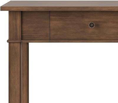 China Detachable's solid wood brown with two drawers for working at home for sale