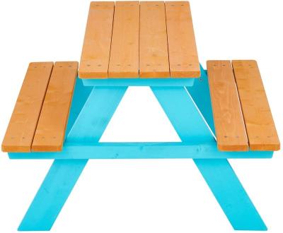 China Modern Outdoor Kindergarten Picnic Table and Chair Set for sale