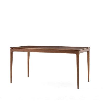 China Solid Wood Modular Modern Full Legs 4 Long Dining Table Dining Furniture for sale