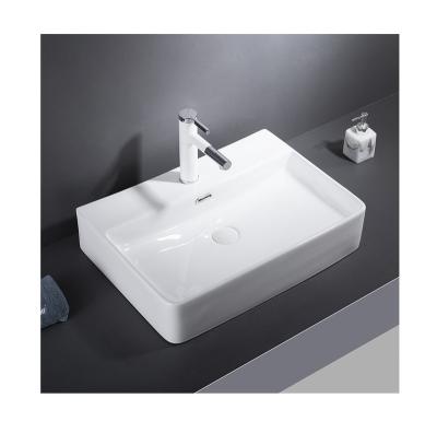 China Modern White Ceramic Sink Bathroom Vanity Hand Wash Basin Suitable For Multiple Scenarios for sale