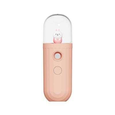 China Portable Ionic Mist Sprayer Mini Atomizer Nebulizer Alcohol Nano Moisturizer Beauty Face Spa Humidifier Facial Vapors for sale