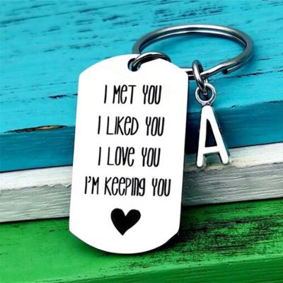 China Fashionable High Quality Fast Delivery Chinese Factory Silver Personalized Charm Key Chain for sale