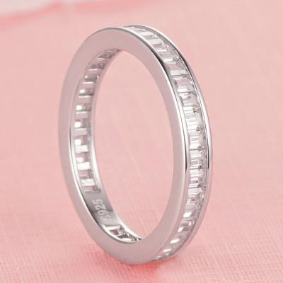 China CLASSIC Special Wholesale Fashion Band Ring 925 Sterling Silver Diamond Ring For Valentine's Day Gifts for sale