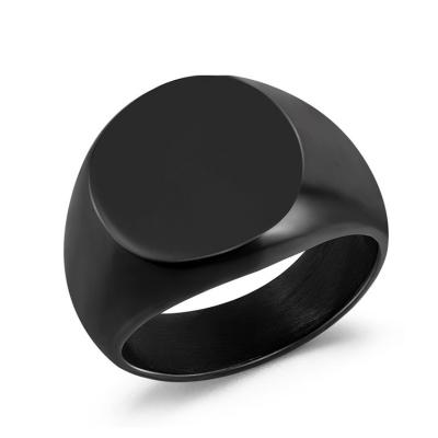 China FASHIONABLE Black 925 Sterling Silver Men Ring SS-CFR3177 Eourpe Style Simple Design Party Smooth Surface for sale