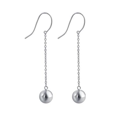 China TRENDY Tonglin Earring Jewelry 925 Sterling Silver Dangling Bead Earring Hooks for sale