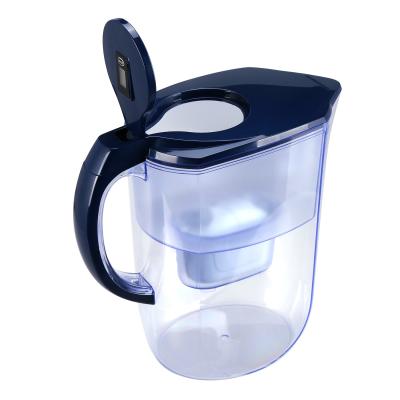 China LECEMO Latest Upgrade 5-Layer Surface Filtration Blue Free Alkaline Water Pitcher BPA With Filter for sale