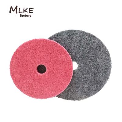 China Used to polishing stainless steel Top-quality 4 inch Abrasive Grinding Disc Gray Nylon Fiber Non Woven Polishing Wheel For Metal for sale