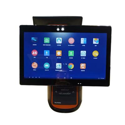 China Sunmi T2 15.6 Inch FHD+10.1Inch HD Dual Screen Android Desktop POS Machine Retail And Shopping Mall POS Systems 15.6 for sale