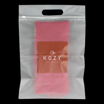 China Moisture Proof Matte Finish Clothes Ziplock Packaging Resealable Plastic Bag for sale