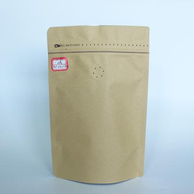 China Recycled Materials Kraft Paper Bag With Window Packaging Brown Food Kraft Paper Bags Compostable Pouch for sale