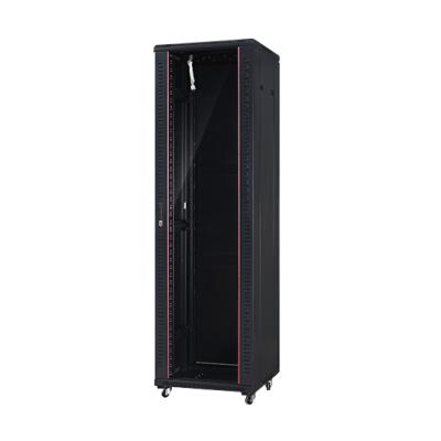 China High Quality SPCC Cold rold Steel Door Network Glass Cabinets Rack Server for sale