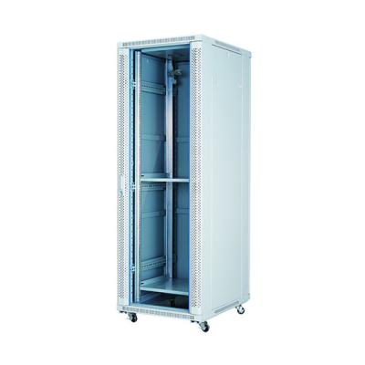 China Desktop Network 42U Tempered Glass Front Entrance Network Cabinet Unmounted Packing Network Divide Rack for sale