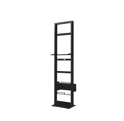 China Floor Standing Open Frame Rack 2-Post Open Frame Rack Used Server Rack Black Color for sale