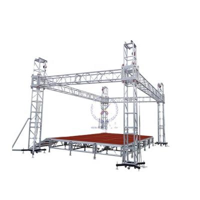 China Aluminum alloy 6061-T6/Q235 factory price of concert stage truss accessories, manual concert stage truss lift for sale