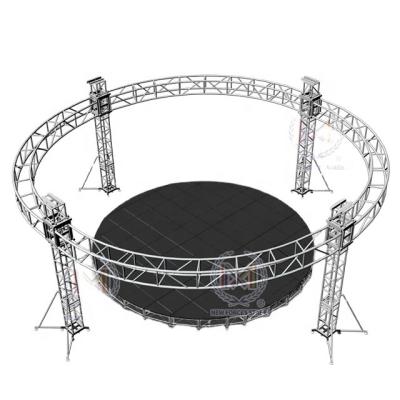 China Aluminum Alloy 6061-T6 Indoor Outdoor Light Weight DJ Round Aluminum Truss, Stage Decoration Truss For Concert Stage Rotating Lighting Truss for sale