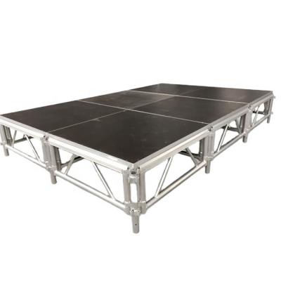 China Aluminum Alloy Aluminum Alloy Stage Fold Portable Movable Stage Modular Stage Platform System for sale