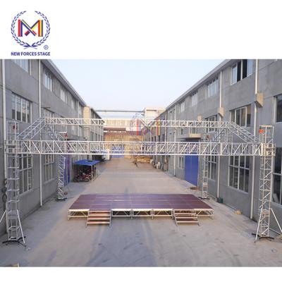 China Aluminum Alloy Portable Aluminum Alloy Stage Curtain Stand Portable Outdoor Event Stage for sale