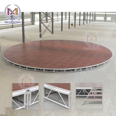 China Aluminum Alloy Factory Price Concert Assemble Portable Round Layer Stage Platform for sale