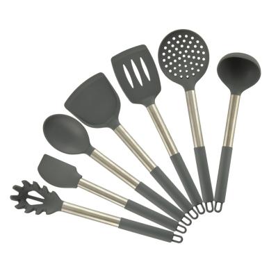 China 7 Pieces High Quality Sustainable Silicone Kitchenware Kitchenware Cooking Tools Utensil Set for sale