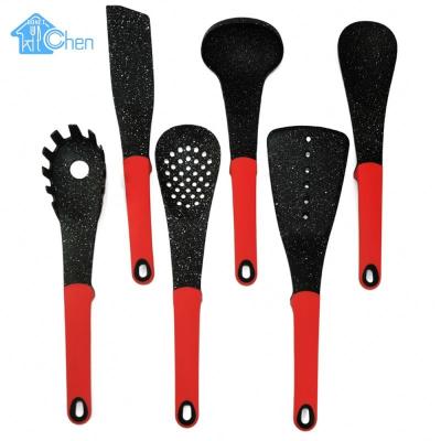 China Hot Selling Amazon Cooking Utensils Set Kitchen Viable Heat Resistant Silicone Battery Nylon Kitchen Instrument for sale