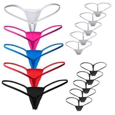 China 5Pcs Women's Sexy QUICK DRY Waist T Thong Low Panty G-String Micro Underwear Lingerie Knickers Mini Briefs for sale