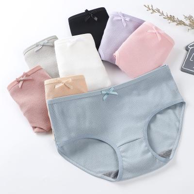 China Cheap plus size women's panties sexy cute girl mid-rise student women's underwear QUICK DRY for sale