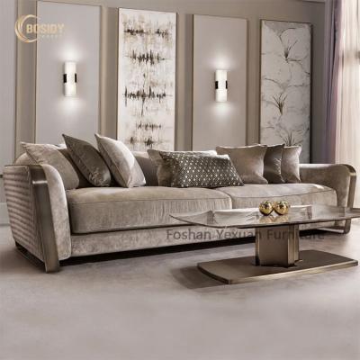 China 2021 Luxury Home Furniture Living Room Fabric Sofa 2021 Italian Stainless Steel Latest Sofa Designs for sale