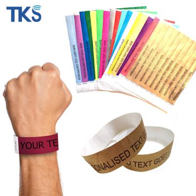 China Hospital Tyvek Healthy Single Slip Paper Wristband For Personal ID Tracking Wristbands For Events for sale