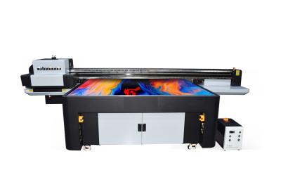 China Impresora de cinta de precisión Impresión de tinta UV LED Impresión de tinta doble color blanco Modo de aceite ligero 1800x1000mm Dimensión de impresión en venta