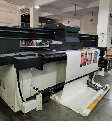 China CMKY White Inkjet Roll To Roll Printer With Up To 200 Sqm Printing Speed for sale