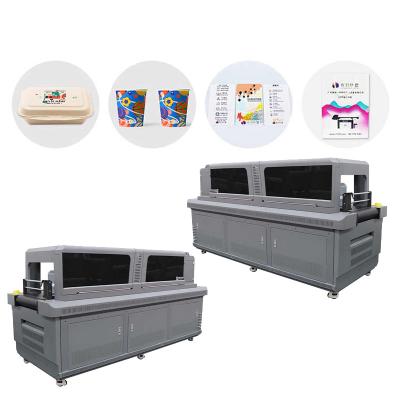 China Single Pass UV Printing UV Printer Flatbed Bottle Printer met Onyx Thrive Rip Software Te koop