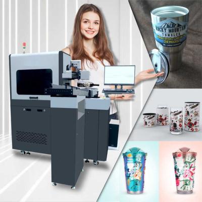 China Customizable Printing Length 10-270mm Cylinder UV Printer for Cylindrical Objects Up To 300mm Diameter and 600mm Length à venda