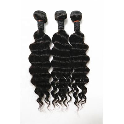 China One Distributor Cuticle Aligned Human Hair Extensions Natural Color Brazilian Loose Wave Deep Wave Bundles for sale